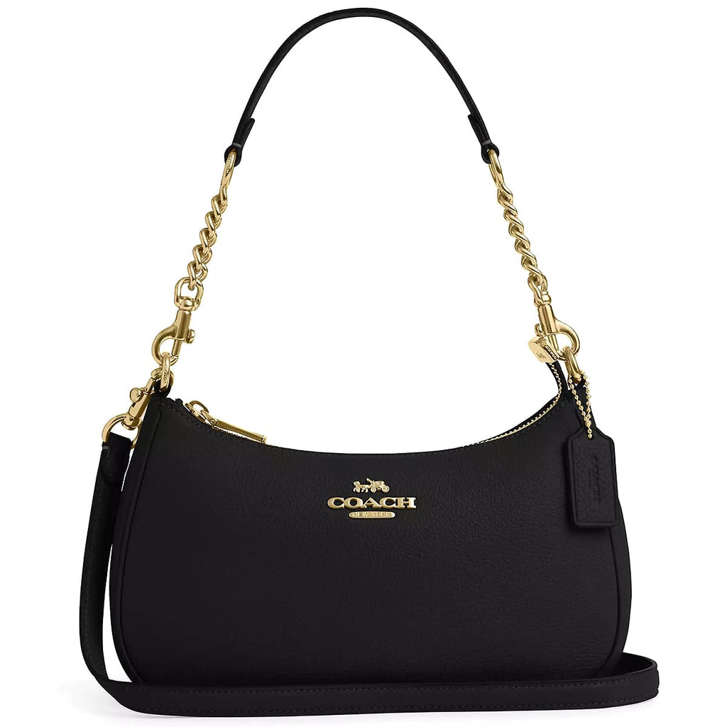 Coach Gold Black Women Shoulder Bag Cv934 Imblk