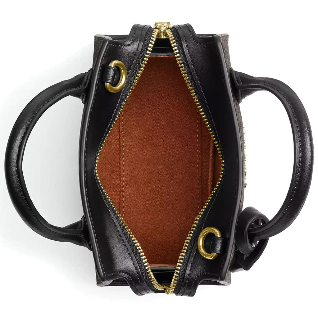 Coach Gold Walnut Black Women Handbag Cv961