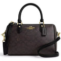Coach Gold Walnut Black Women Handbag Cv961
