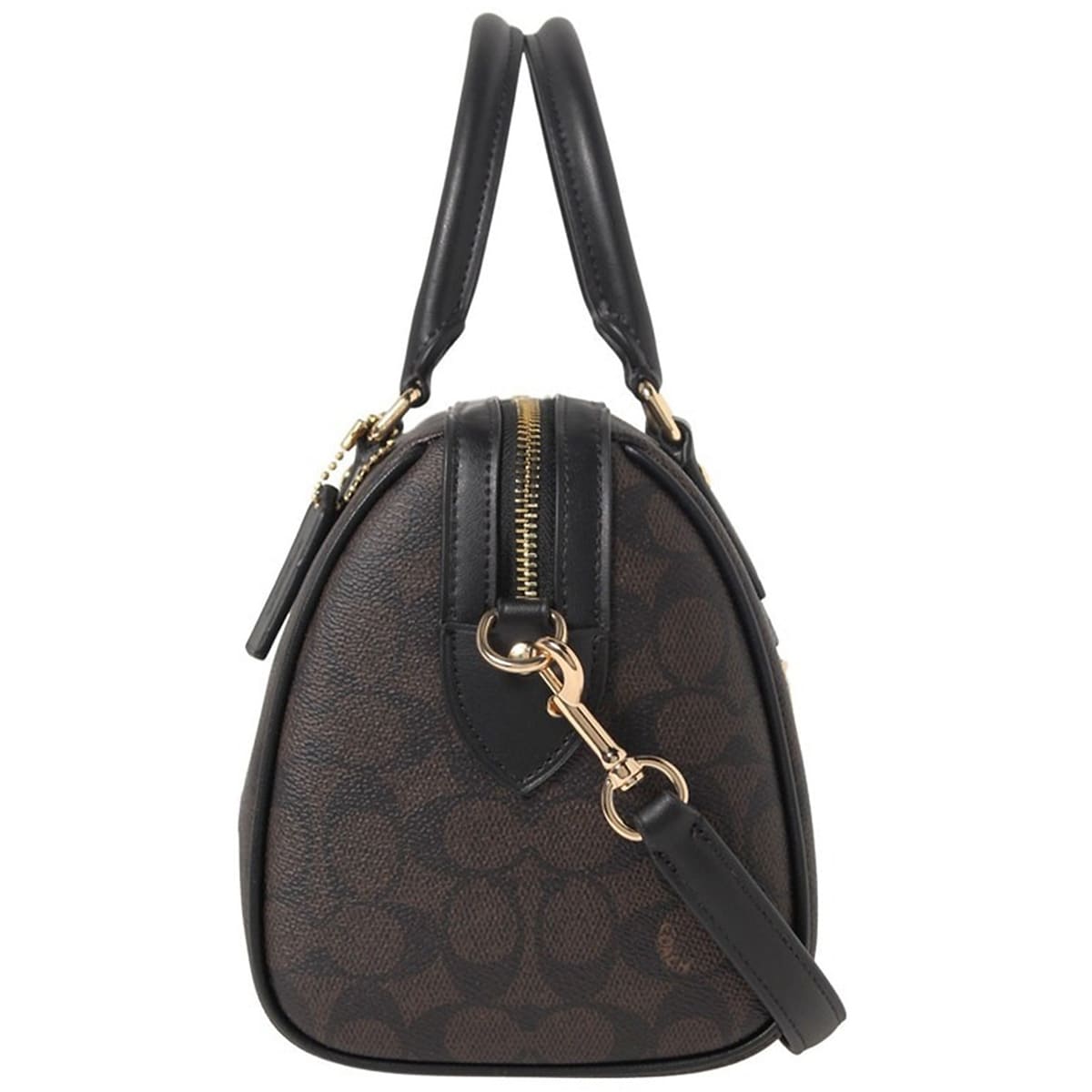 Coach Gold Walnut Black Women Handbag Cv961