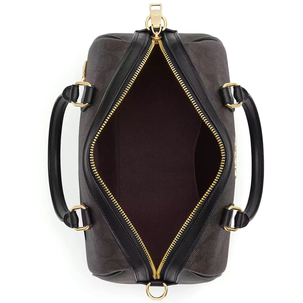 Coach Gold Walnut Black Women Handbag Cv961