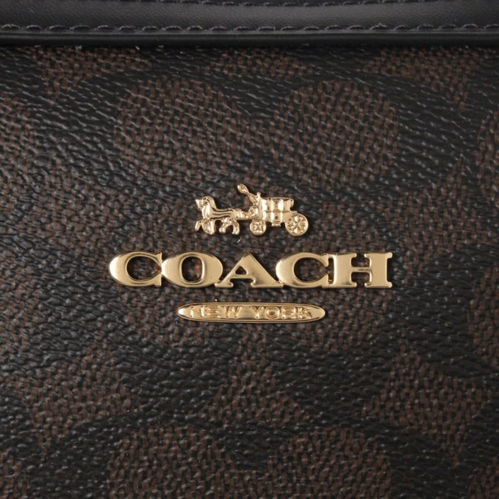Coach Gold Walnut Black Women Handbag Cv961