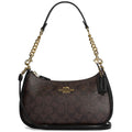 Coach Gold Walnut Black Women Shoulder Bag Cv933