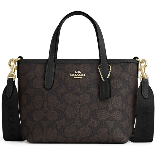 Coach Walnut Black Women Handbag Cw032 Imxaq
