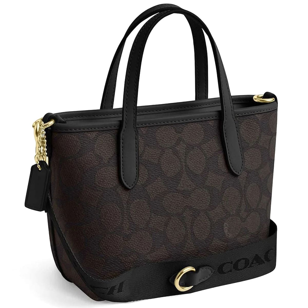 Coach Walnut Black Women Handbag Cw032 Imxaq