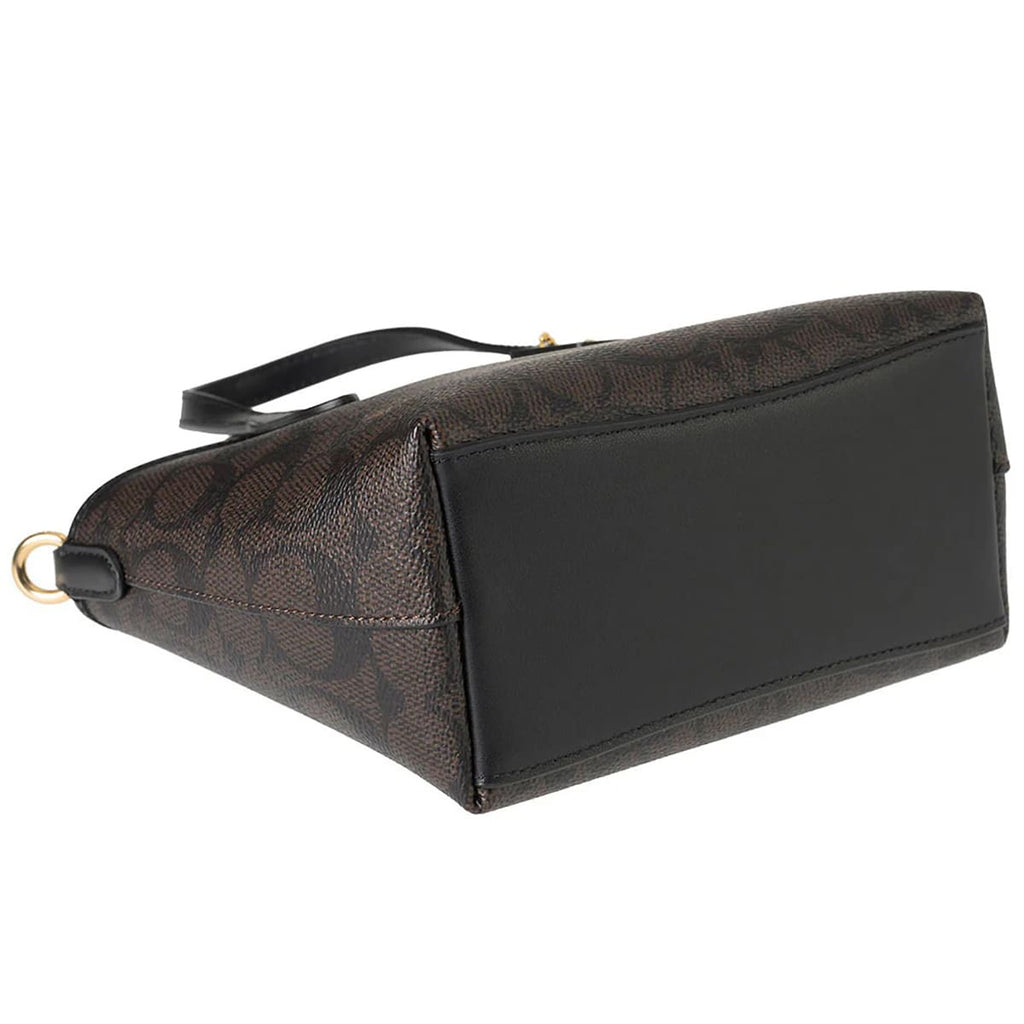 Coach Walnut Black Women Handbag Cw032 Imxaq
