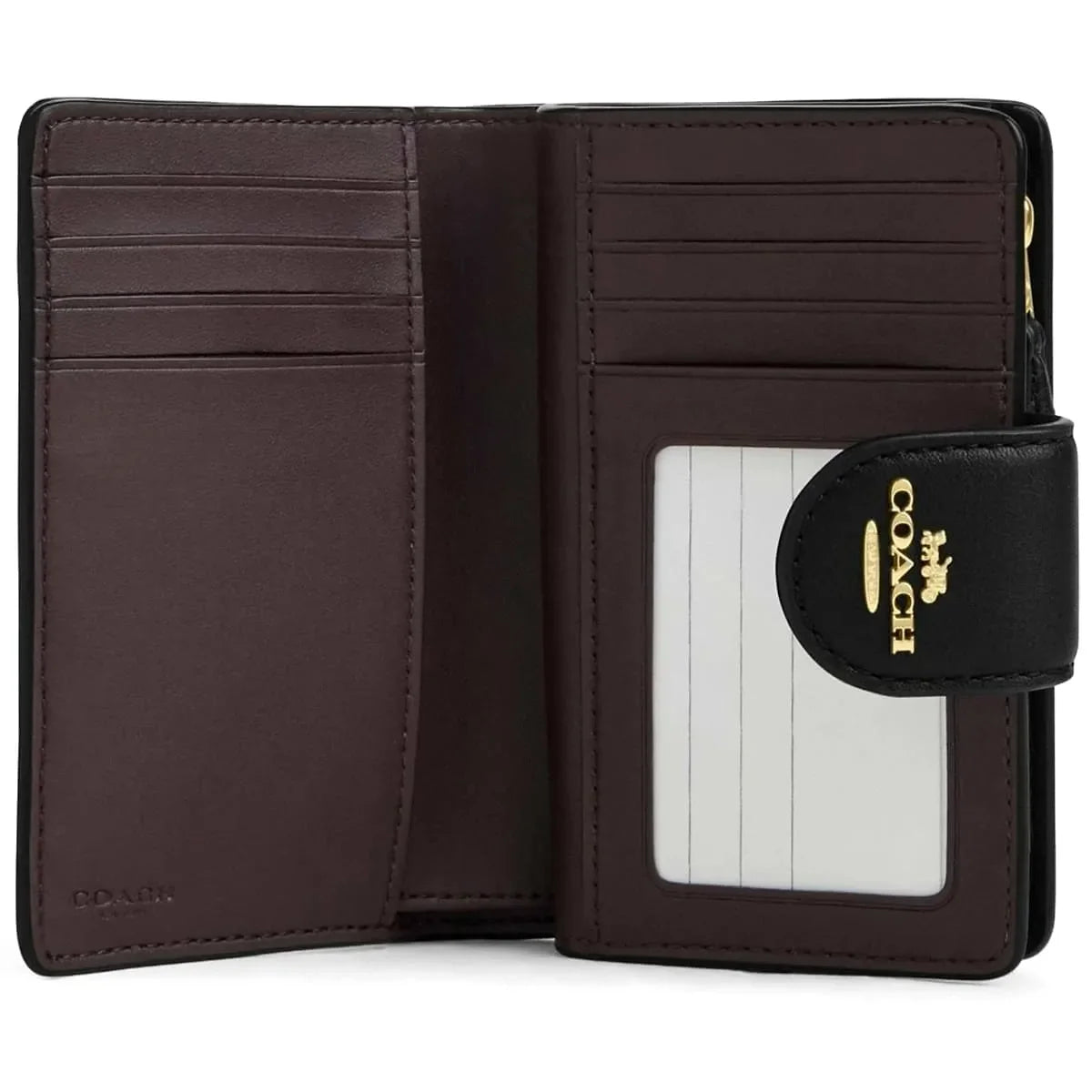 COACH Women’s Signature Embossed Leather Bifold Wallet CZ341