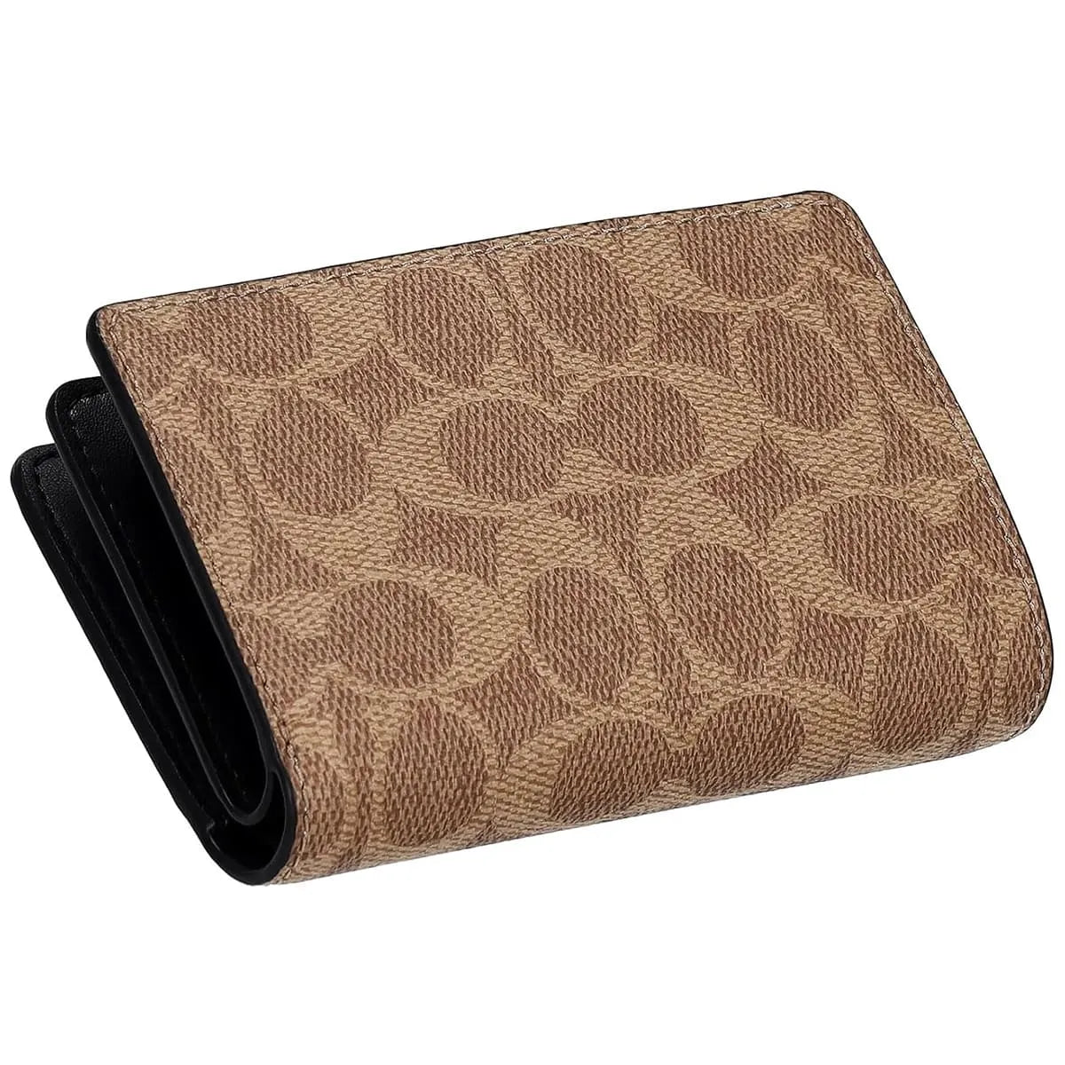 COACH Women’s Signature Canvas Floral Leaf Medium Wallet CW786