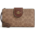 COACH Women’s Signature Canvas Phone Wallet Wristlet CW780