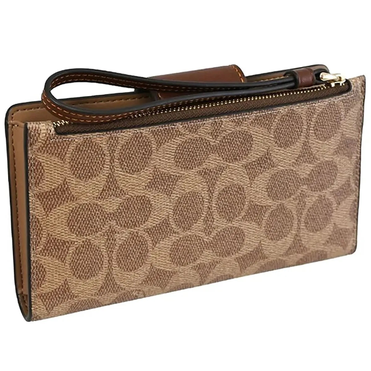 COACH Women’s Signature Canvas Phone Wallet Wristlet CW780