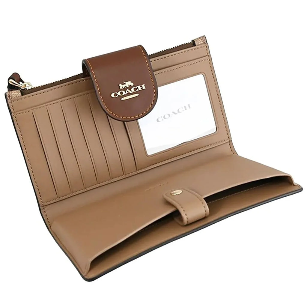 COACH Women’s Signature Canvas Phone Wallet Wristlet CW780