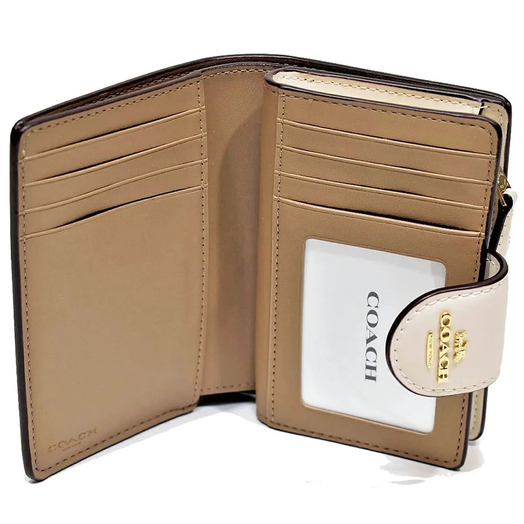 COACH For Women Signature Canvas Medium Corner Zip Wallet CW786