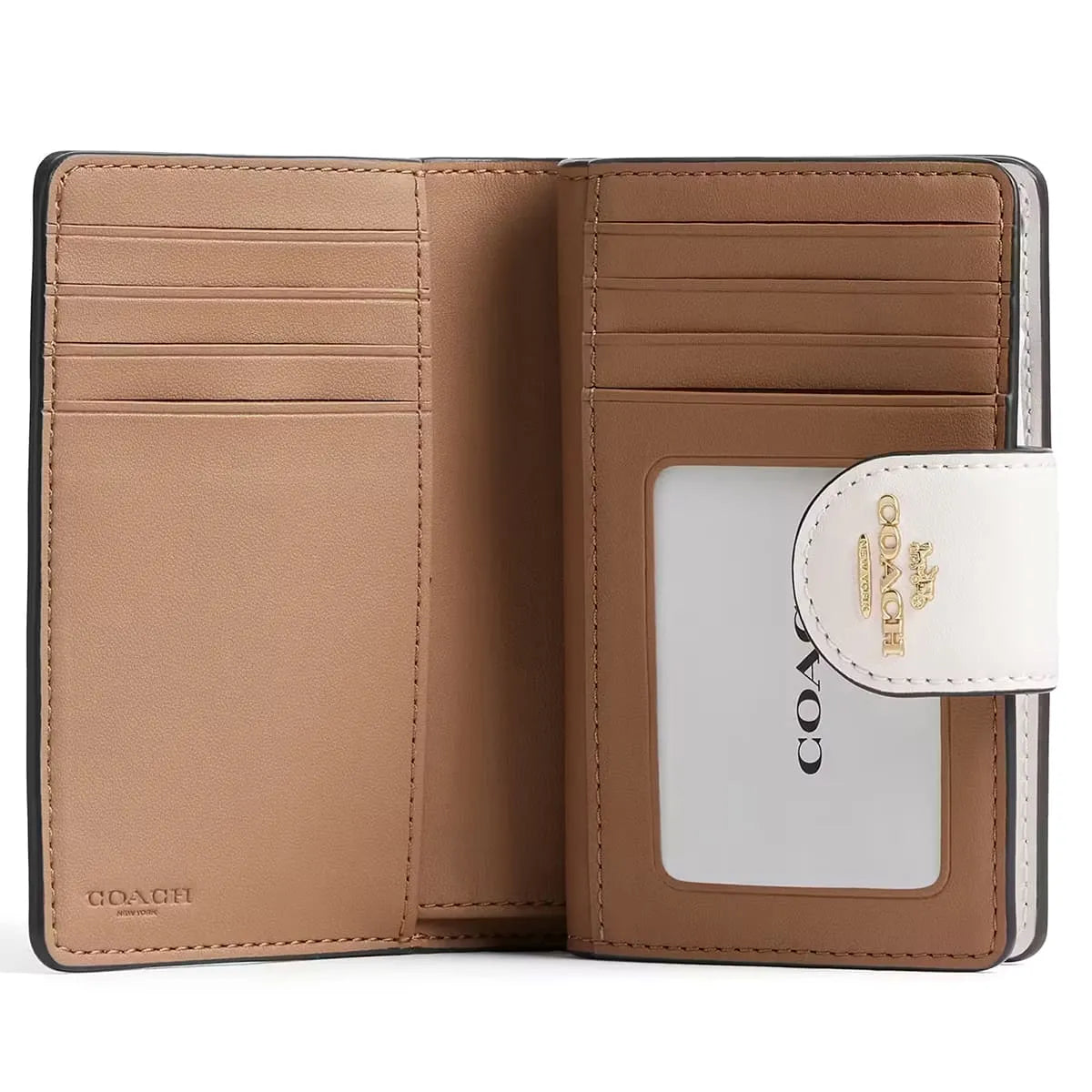 COACH For Women Signature Canvas Medium Corner Zip Wallet CW786
