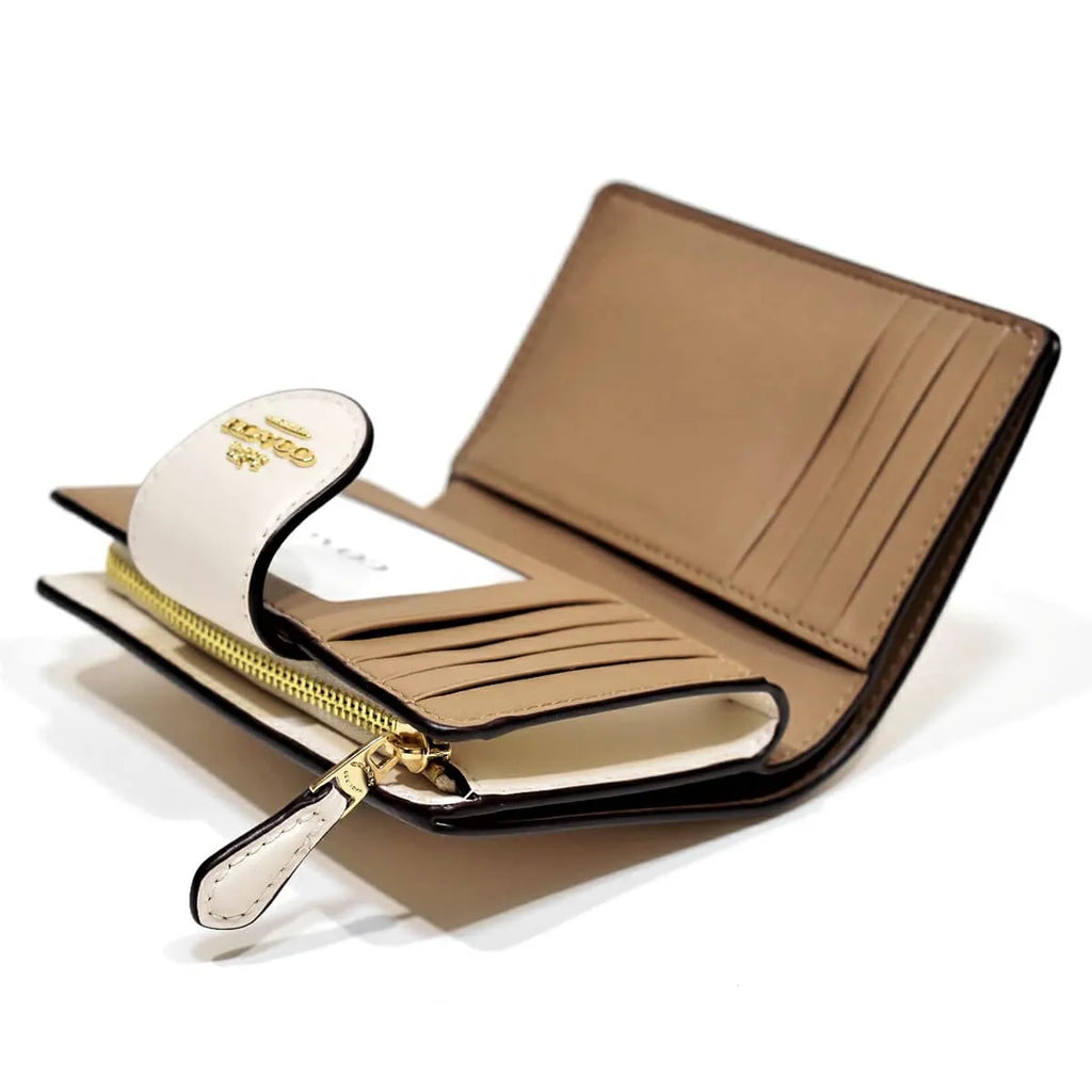 COACH For Women Signature Canvas Medium Corner Zip Wallet CW786