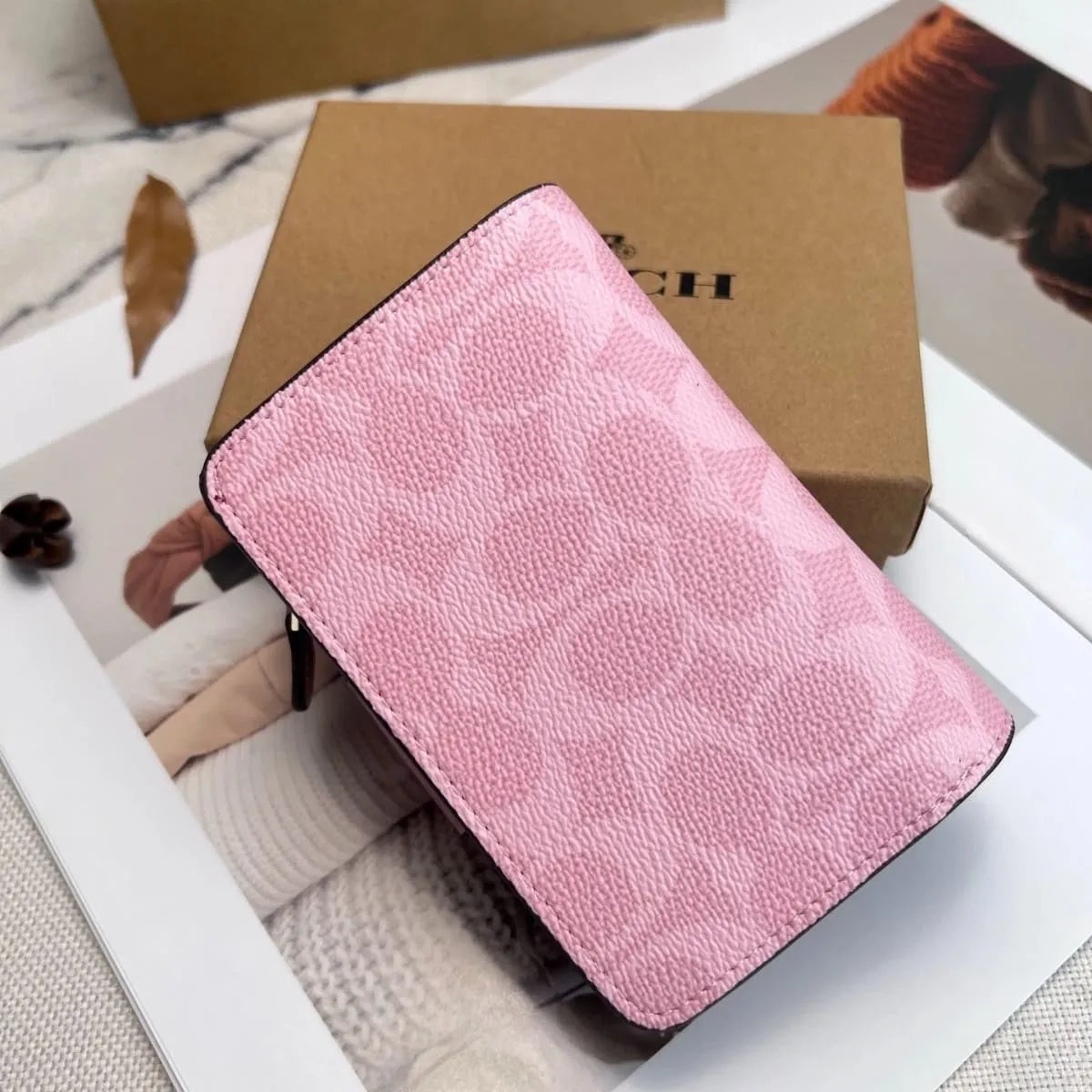 COACH Women’s Signature Bifold Wallet CW786 IMPO