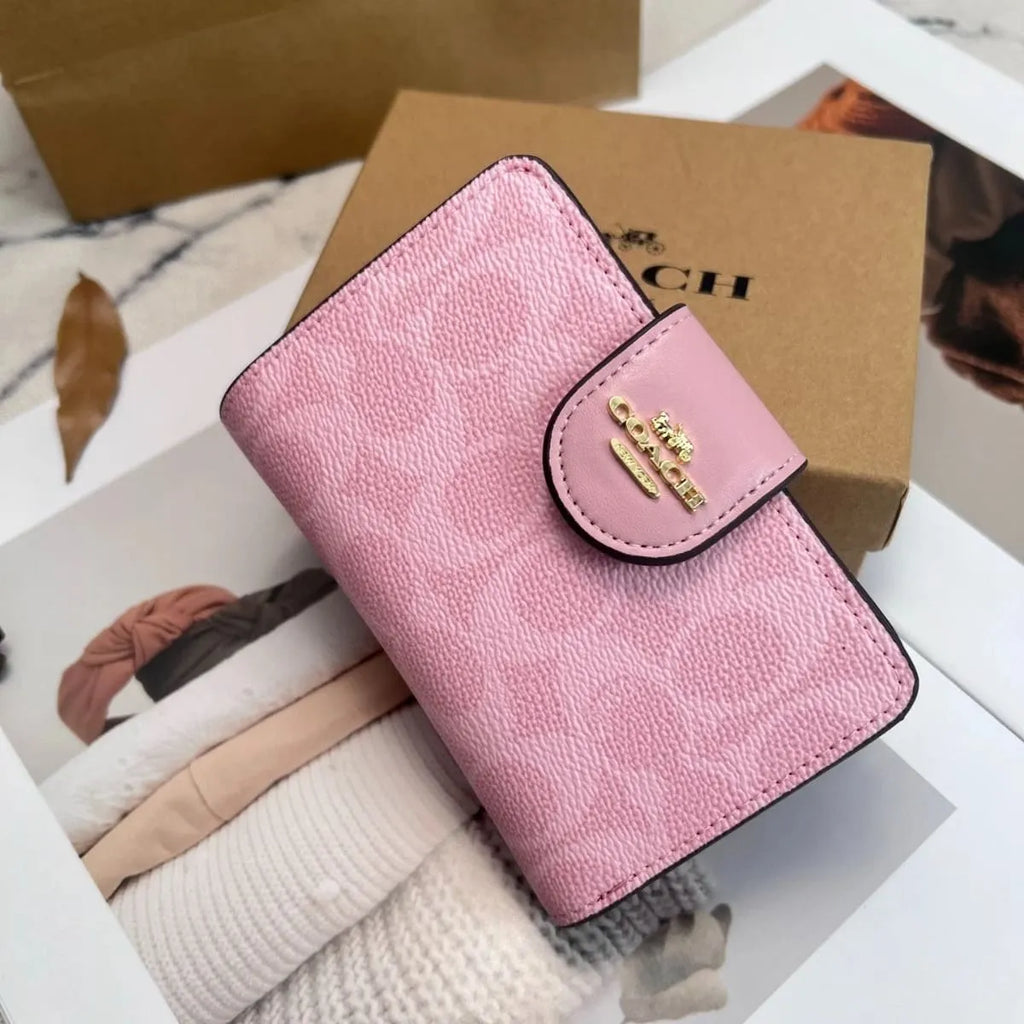 COACH Women’s Signature Bifold Wallet CW786 IMPO
