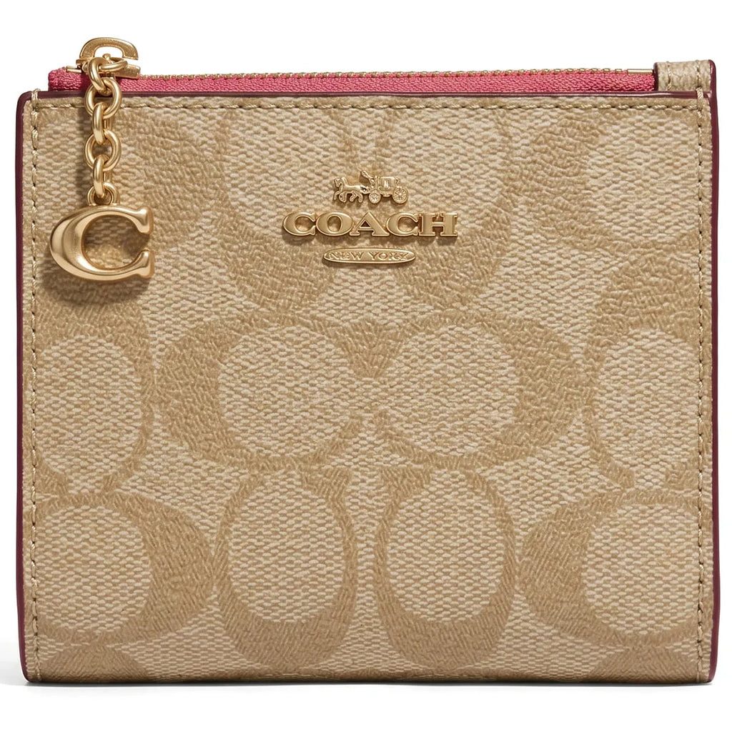 COACH Women’s Signature Canvas Card Holder 78002