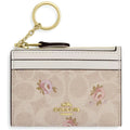COACH Women’s Signature Card Holder CAR16 – Gold/Sand Multi