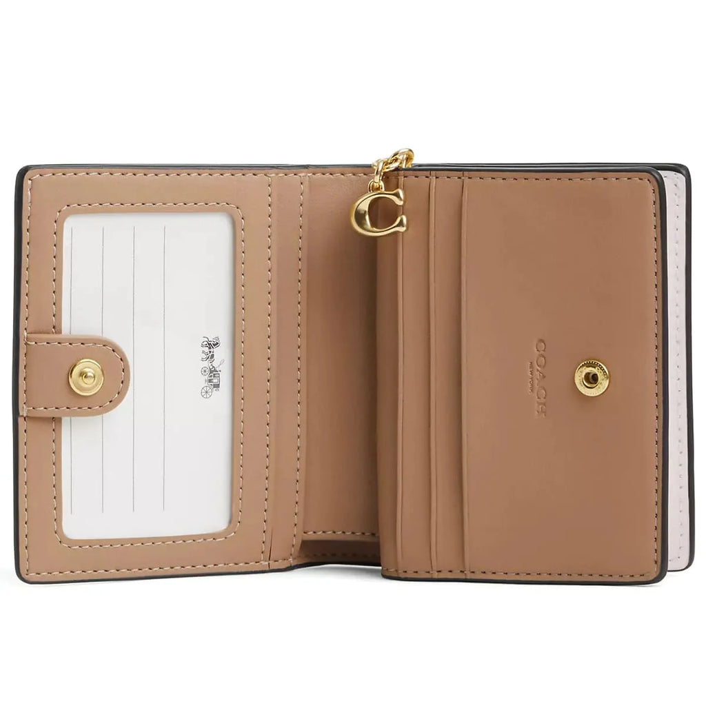 COACH Women’s Floral Print Signature Canvas Snap Wallet CR969-IMOTV