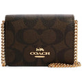 COACH Women’s Signature Canvas Mini Wallet on a Chain CZ278