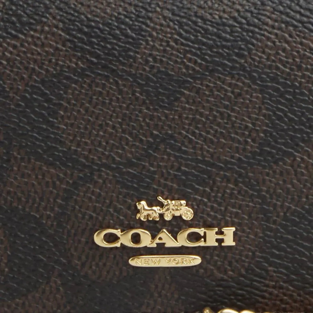 COACH Women’s Signature Canvas Mini Wallet on a Chain CZ278