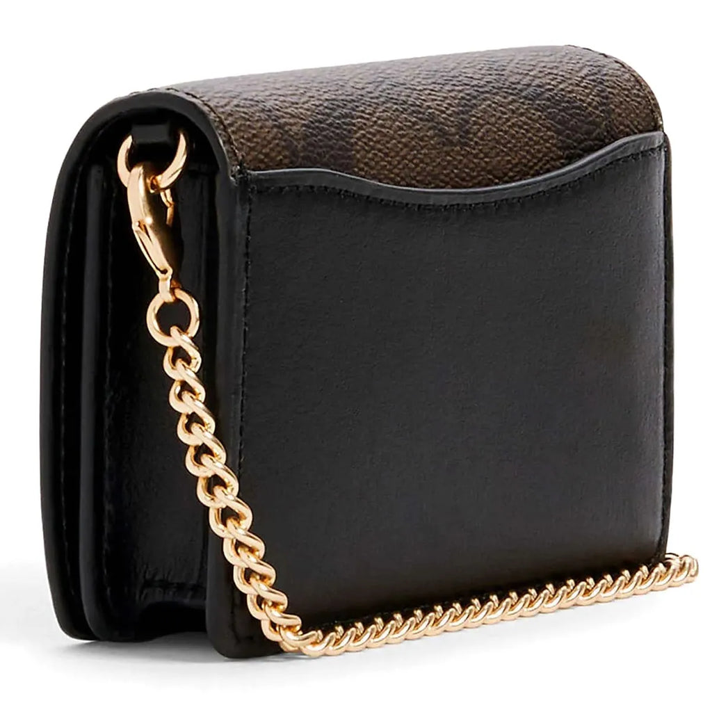 COACH Women’s Signature Canvas Mini Wallet on a Chain CZ278