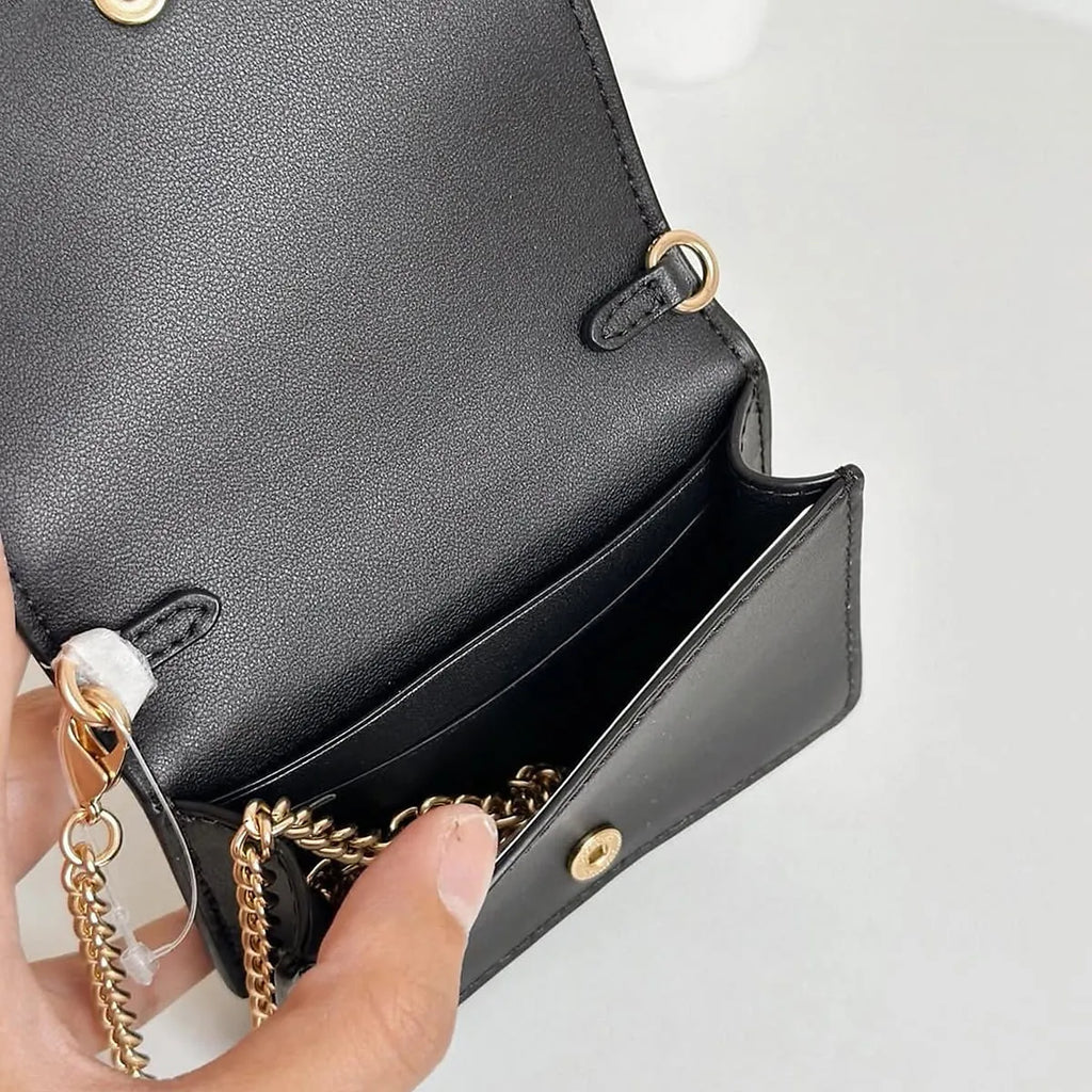 COACH Women’s Signature Canvas Mini Wallet on a Chain CZ278