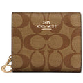 COACH Women’s Signature Canvas Snap Wallet C3309 IMNLJ