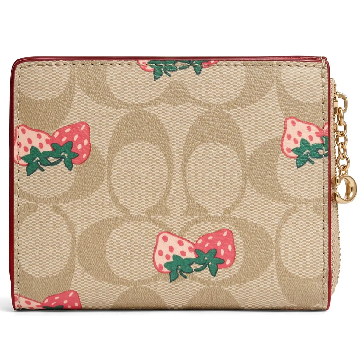 COACH Women’s Strawberry Print Signature Card Holder