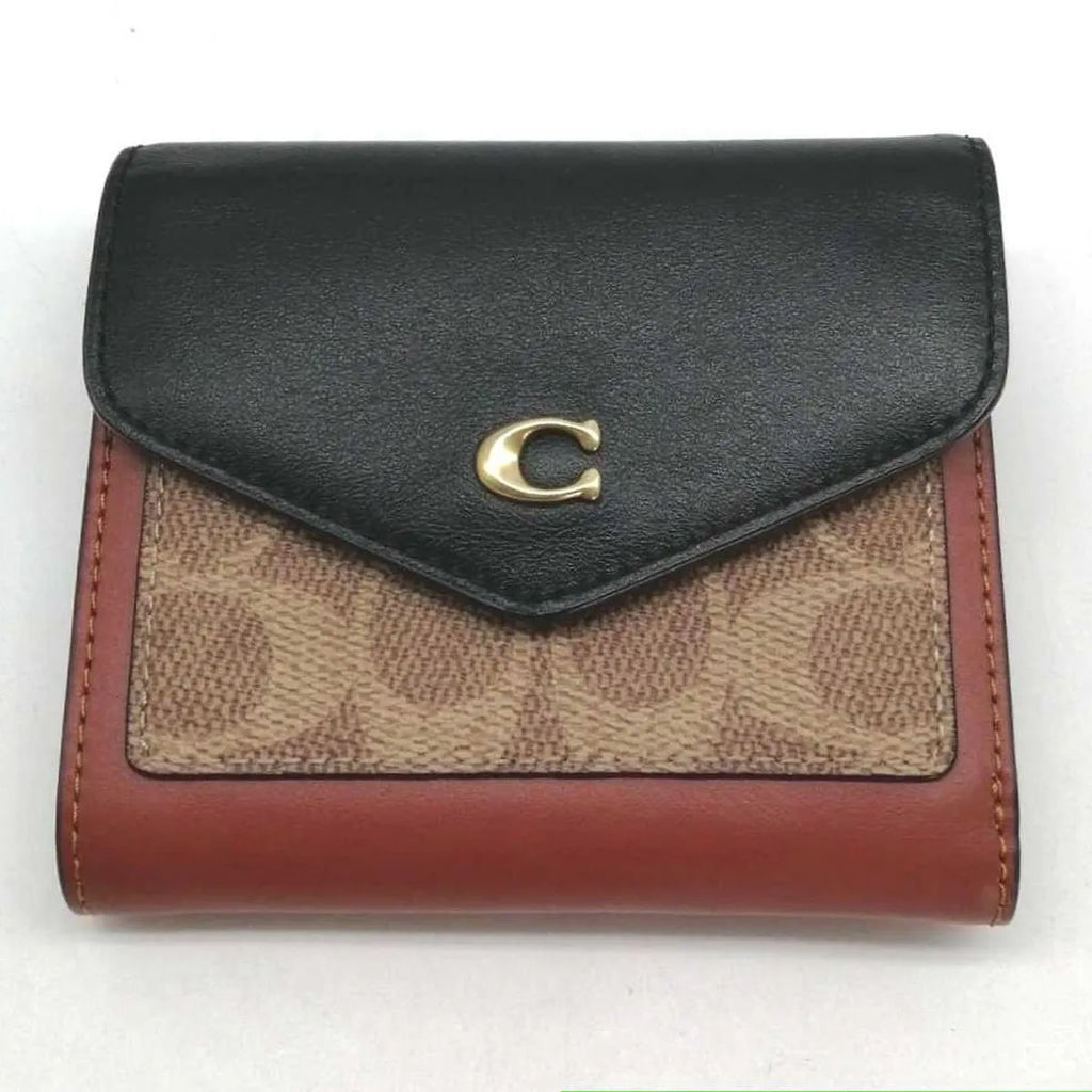 COACH Women’s Signature Canvas Wyn Small Wallet C3156 B4NQ6