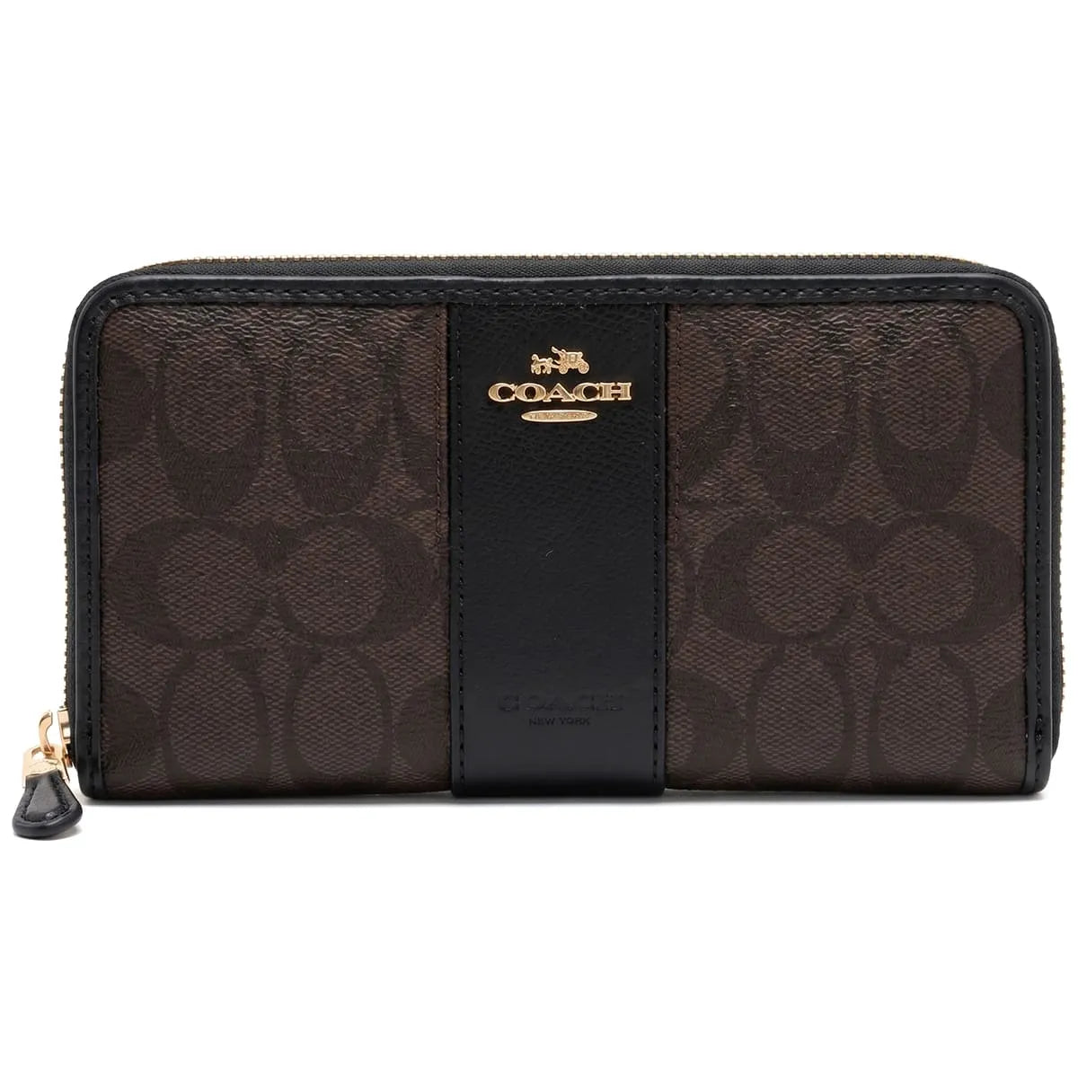 Coach Women’s Signature Canvas Zip-Around Wallet F54630 IMAA8