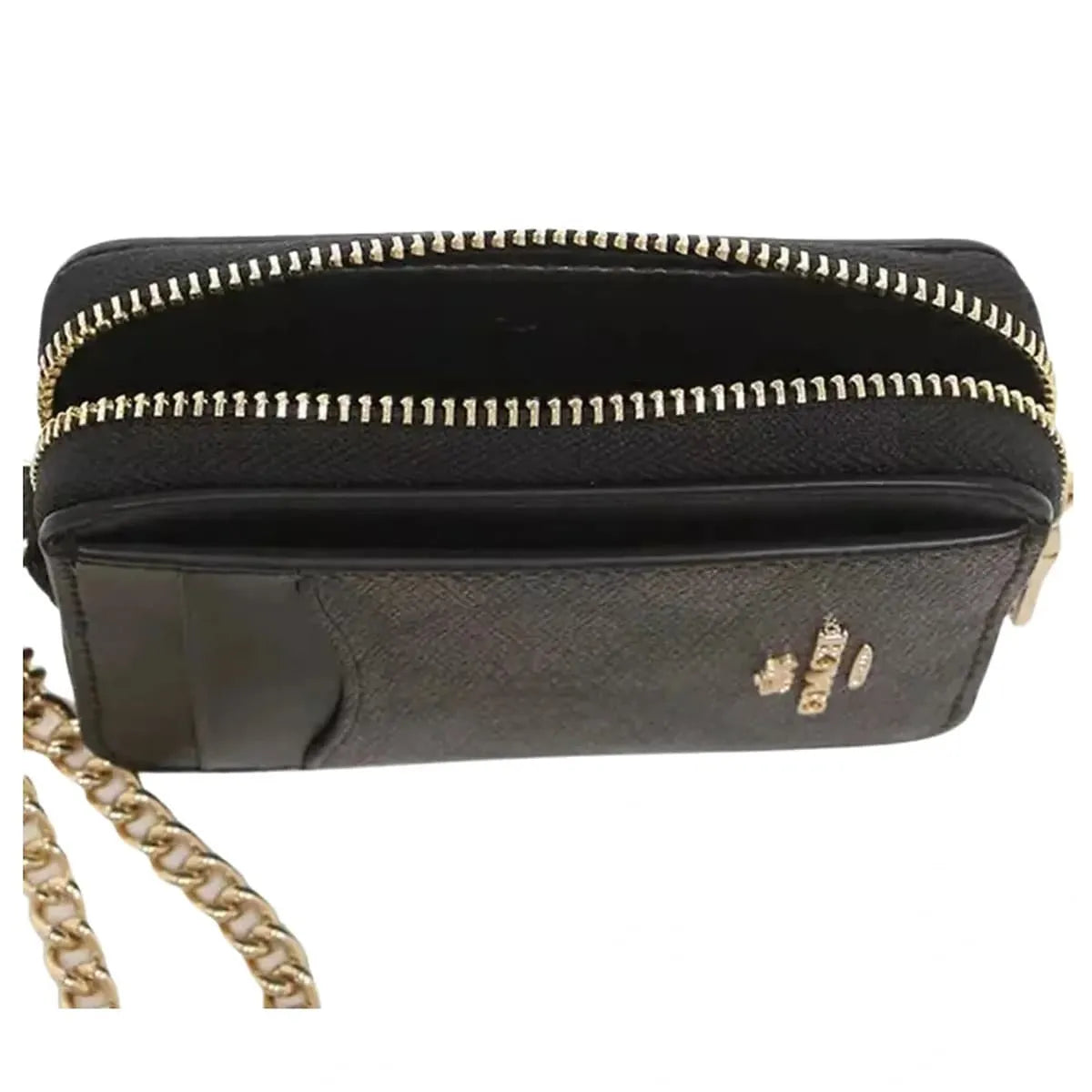 COACH Women’s Signature Canvas Zip Card Case CW883