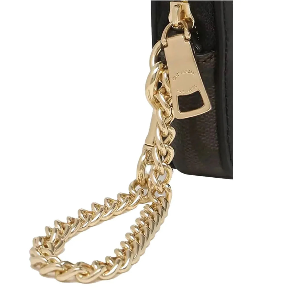 COACH Women’s Signature Canvas Zip Card Case CW883
