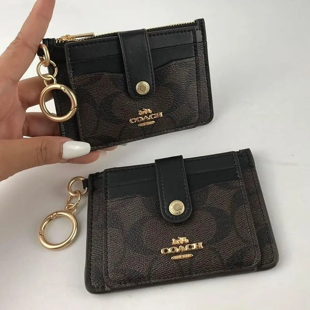 Coach Women’s Signature Card Holder and Coin Purse C7398