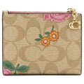 COACH Women’s Signature Floral Card Holder Wallet