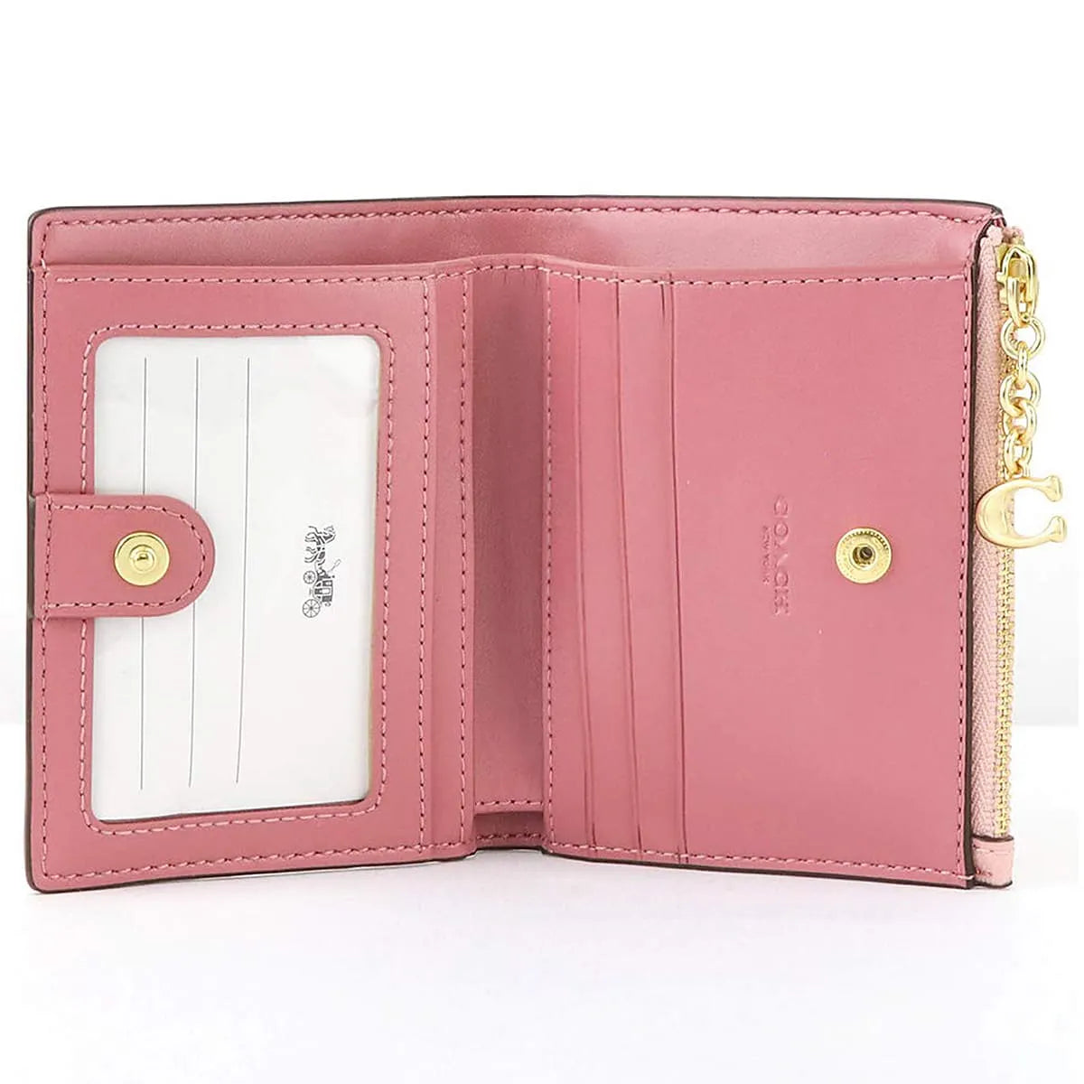 COACH Women’s Signature Floral Card Holder Wallet