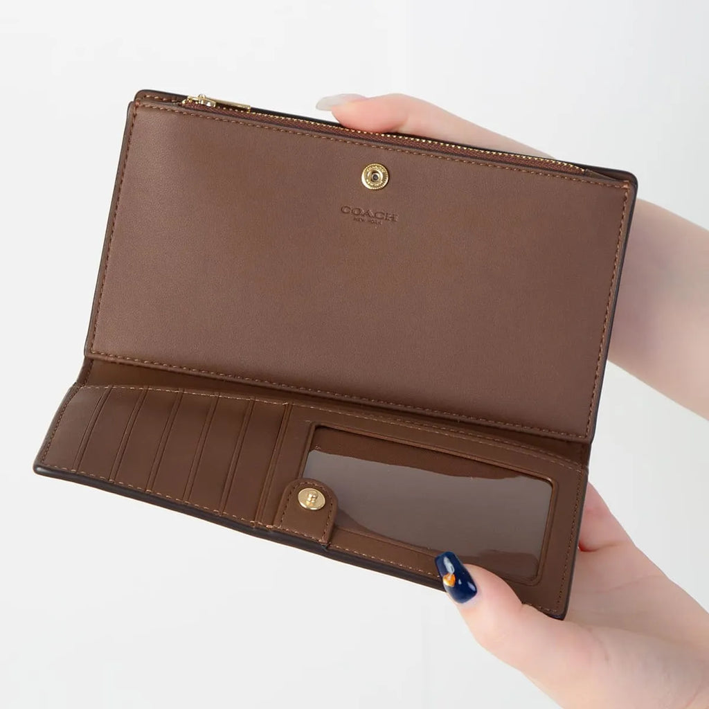 Coach Women’s Slim Signature Long Wallet C8714