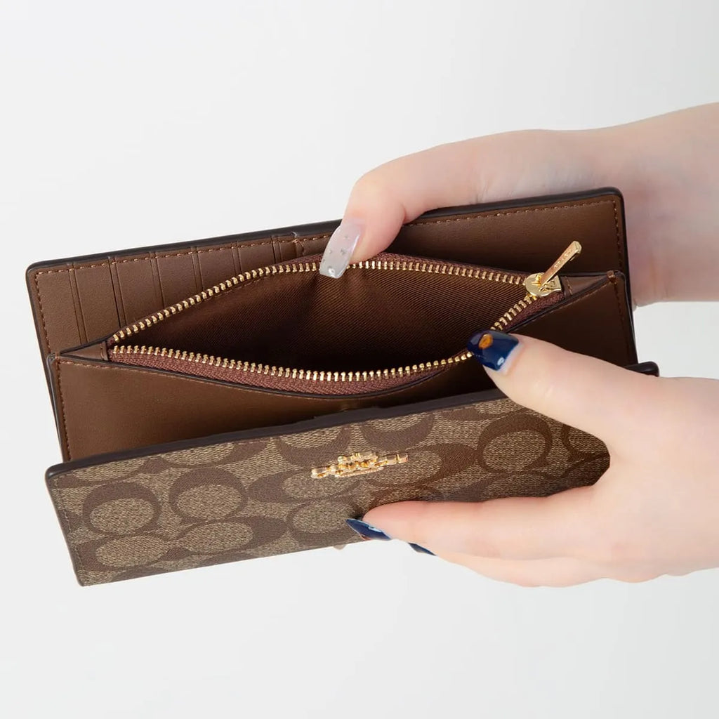 Coach Women’s Slim Signature Long Wallet C8714