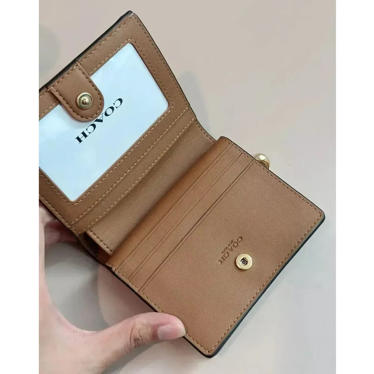 COACH Women’s Signature Snap Wallet C3309 IMS5U