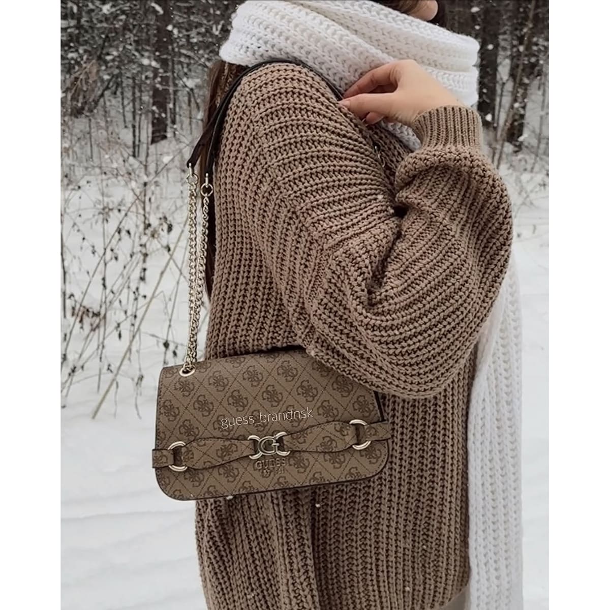 Guess Beige Women Shoulder Bag