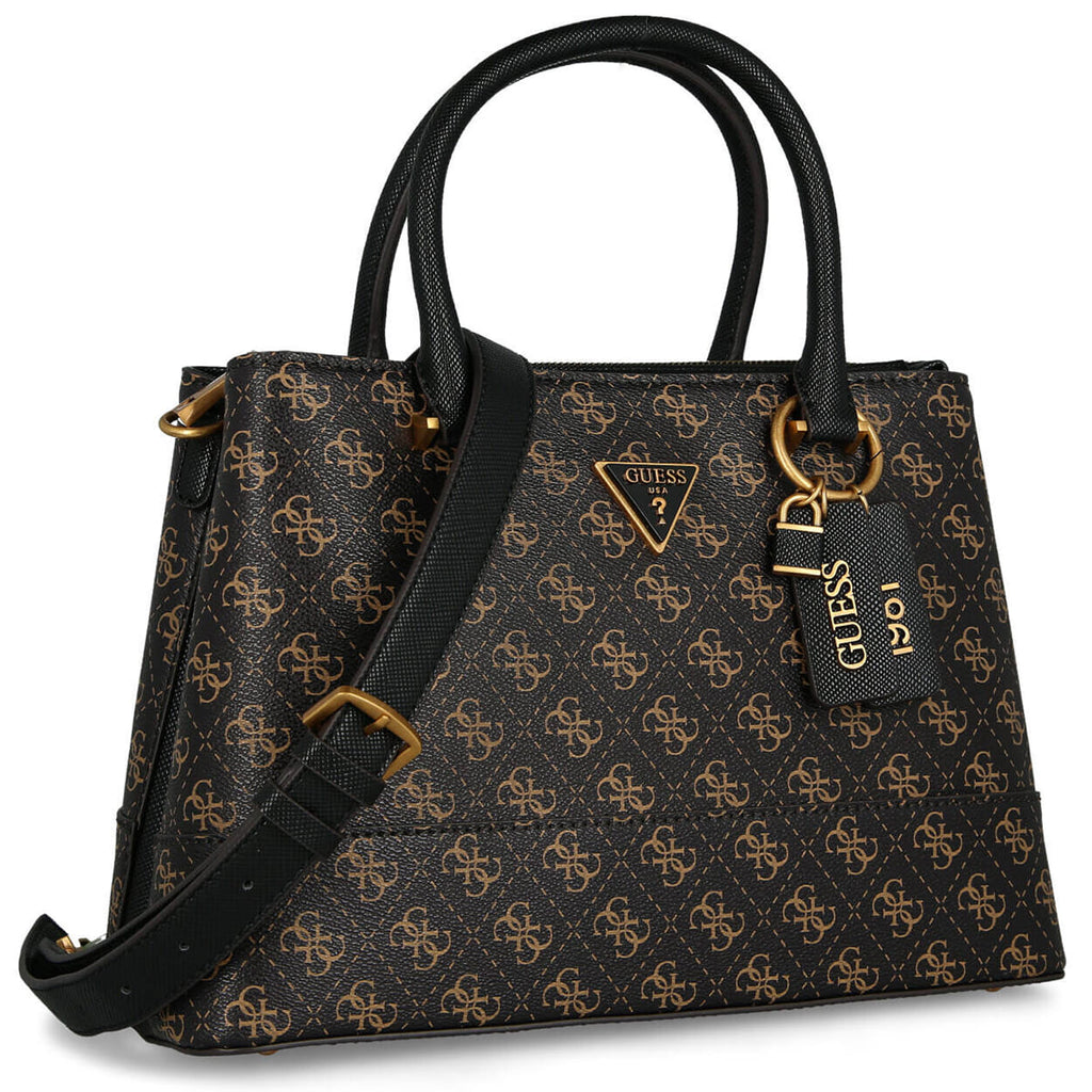 Guess Brown Black Women Handbag Hwqb83 77060