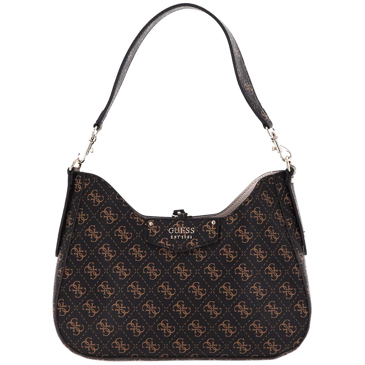 Guess Brown Women Shoulder Bag Hwesg839002 Bnl