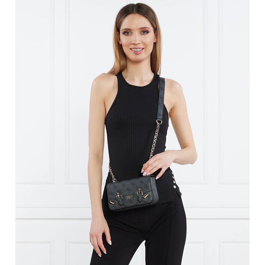 Guess Coal Black Women Crossbody Bag Hwsg87 44780 Black