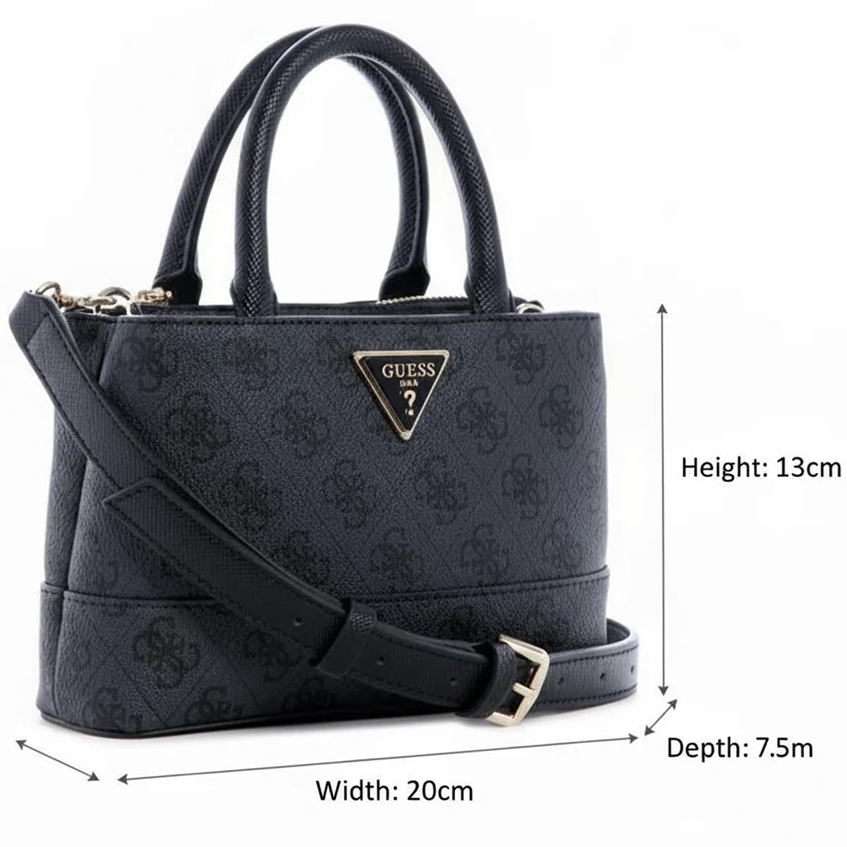Guess Coal Black Women Handbag Hwbg83 77060 Clo