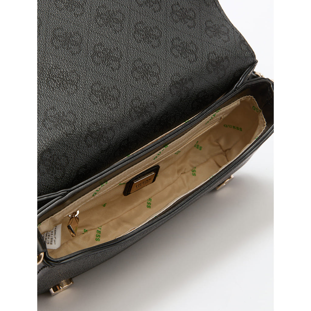 Guess Coal Black Women Shoulder Bag Hwesg951320