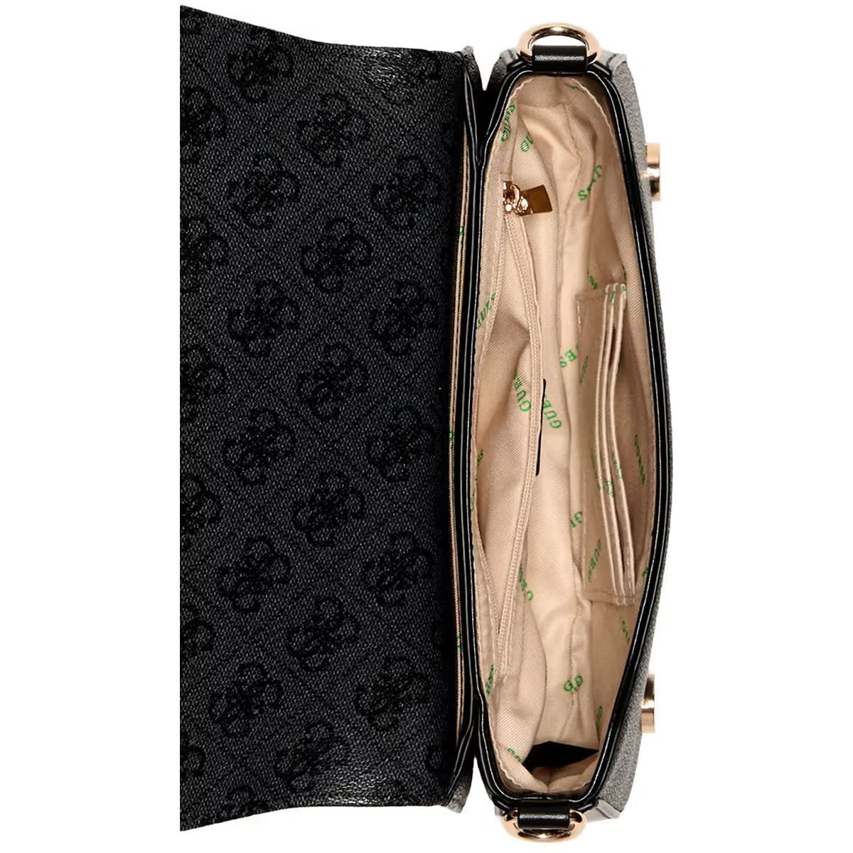 Guess Coal Black Women Shoulder Bag Hwesg951320
