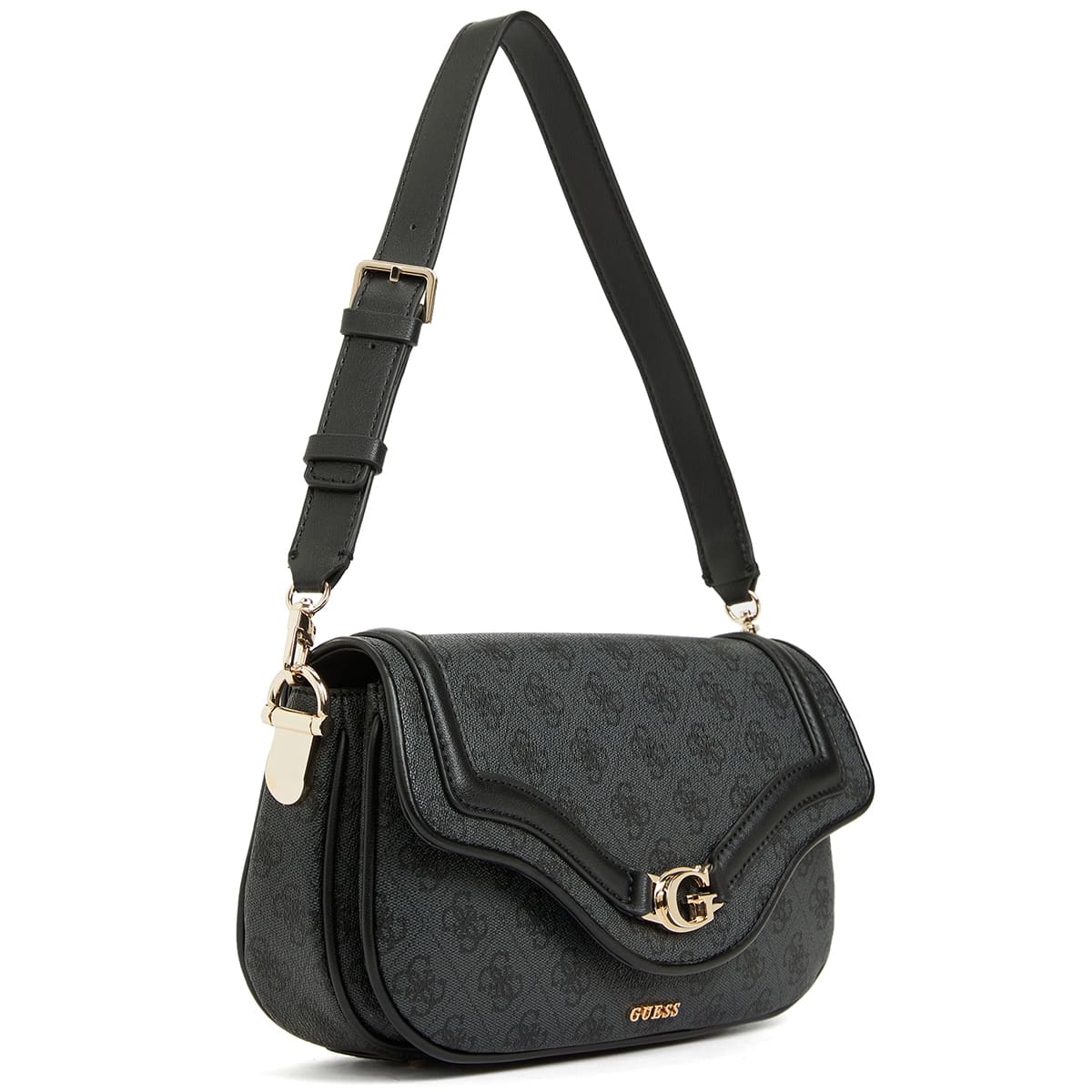 Guess Coal Logo Black Women Crossbody Hwsg7993790 Clo