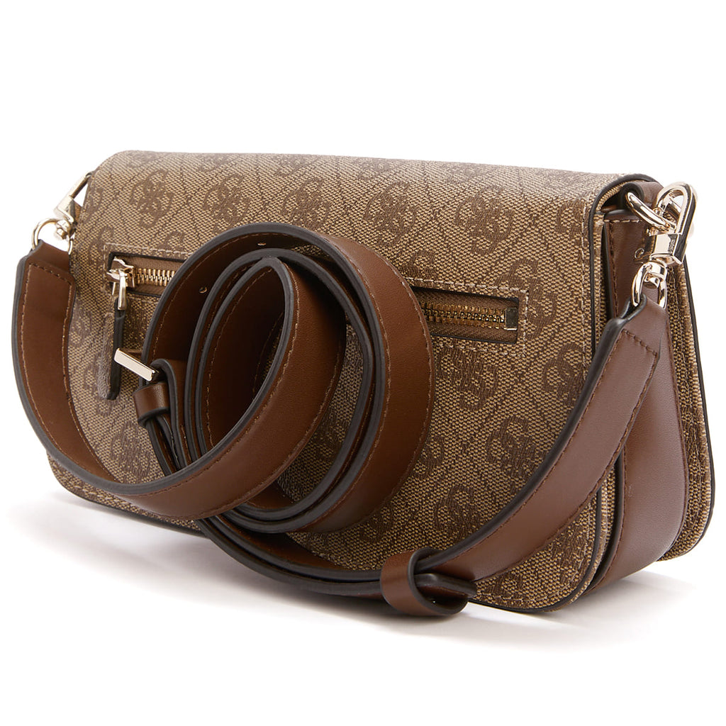 Guess Latte Brown Women Shoulder Bag Hwesg951320