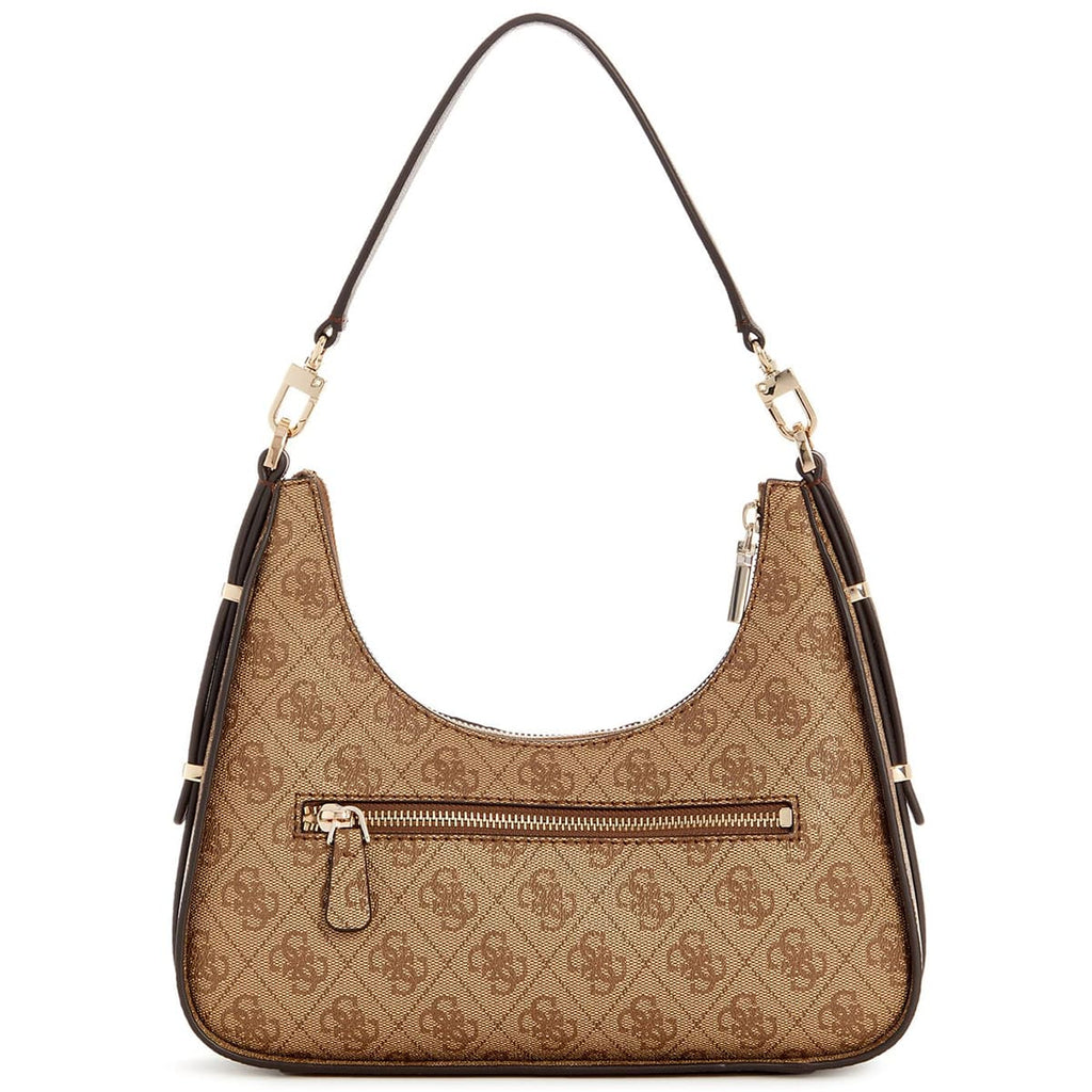 Guess Latte Logo Brown Light Brown Brown Women Shoulder Bag Hwsg9000180 Lgw