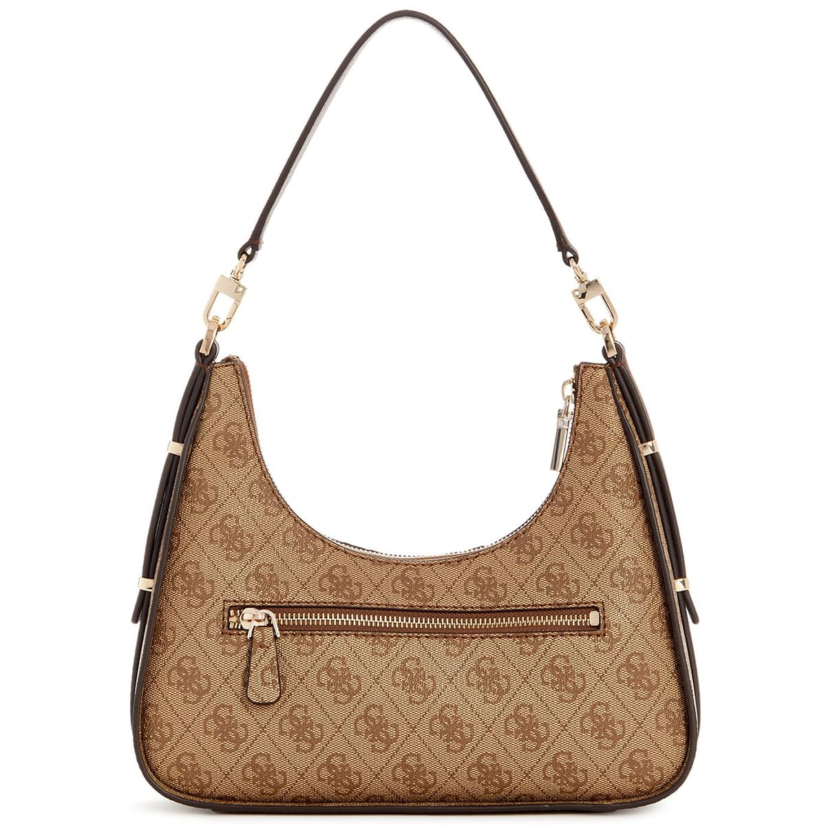 Guess Latte Logo Brown Light Brown Brown Women Shoulder Bag Hwsg9000180 Lgw